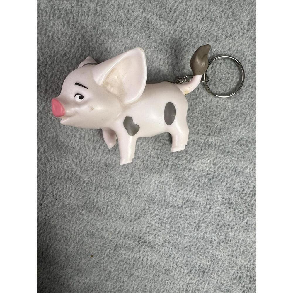 upcycled pig keychain cryptid farm toy weirdcore charm‎ cottagecore oddity